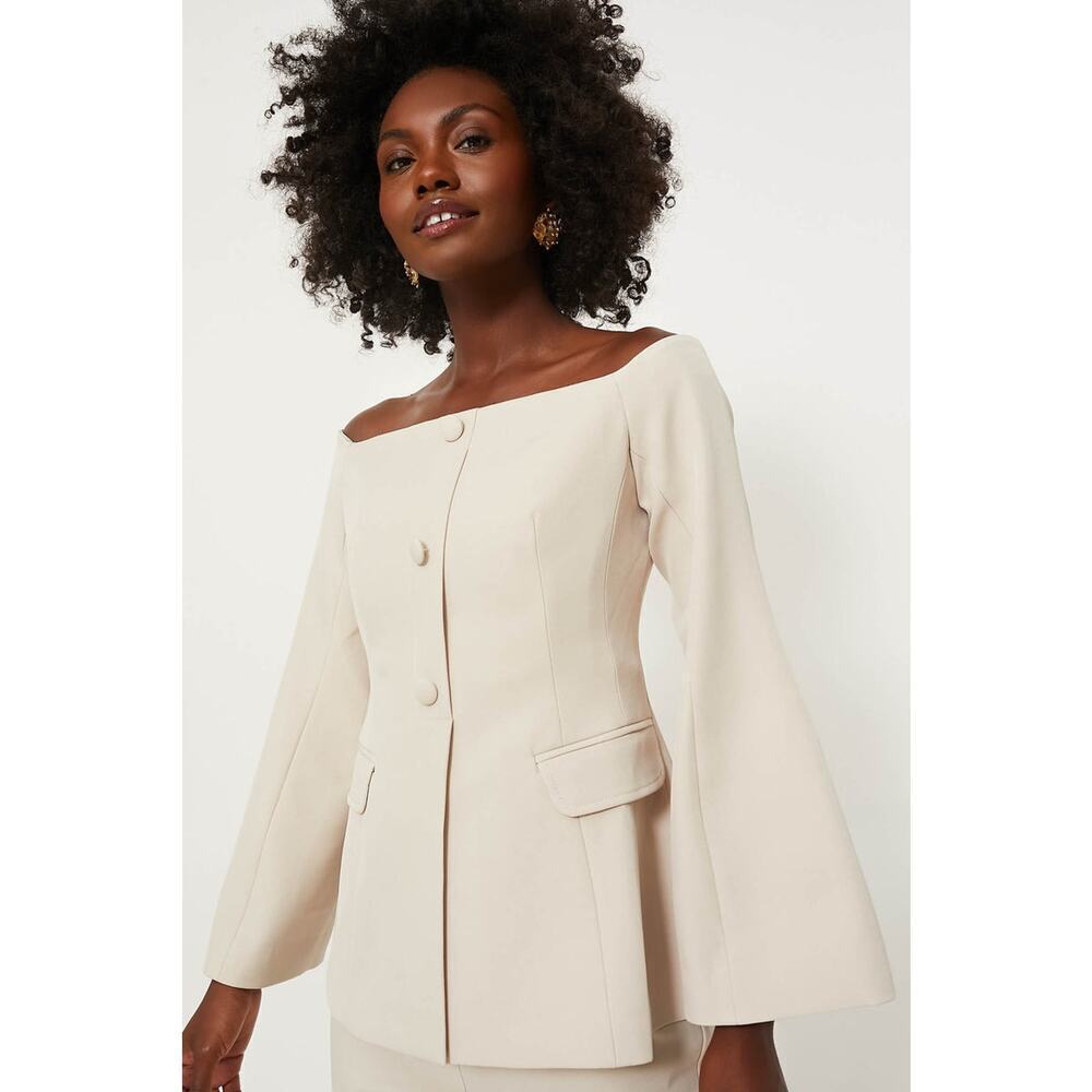 TUCKERNUCK Stone Off the Shoulder Bria Blouse Size M NWT Retail $228 Tuckernuck